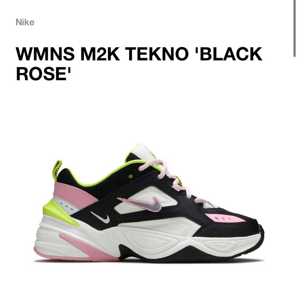 New with tags Nike M2K Tekno ‘Black Rose’ sneaker size 9.5